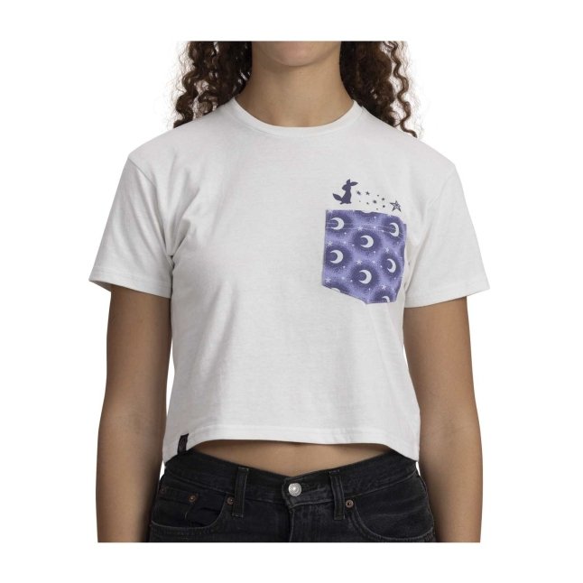 Umbreon Peek-a-Pokémon Pocket Crop T-Shirt - Women