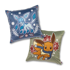 Eevee & Glaceon Pokémon Holiday Throw Pillow Case Bundle