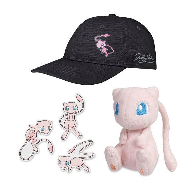 Mew Plush, Hat & Stickers Bundle