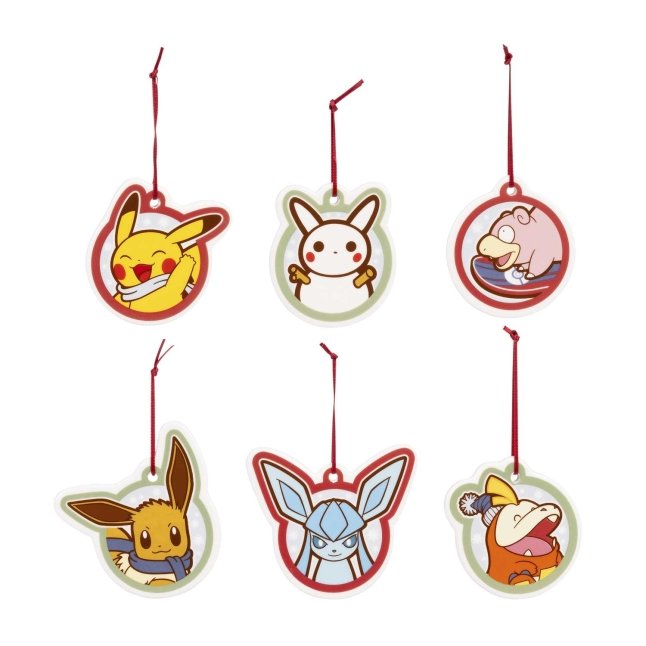 Pikachu, Fuecoco & Friends Pokémon Holiday Ceramic Ornaments (6-Pack)