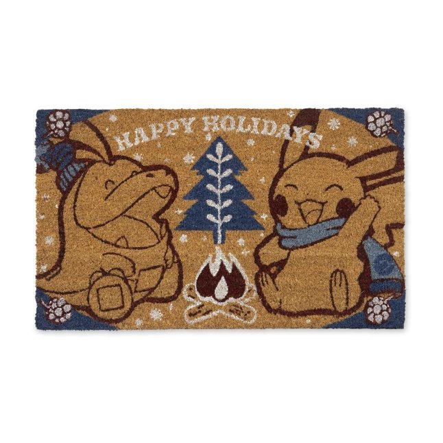 Pikachu & Fuecoco Happy Holidays Pokémon Holiday Doormat