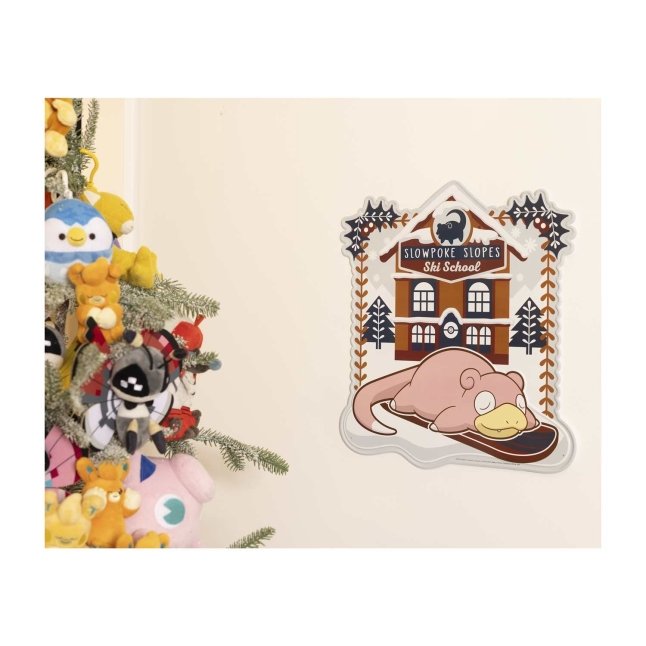 Slowpoke Slopes Pokémon Holiday Metal Sign
