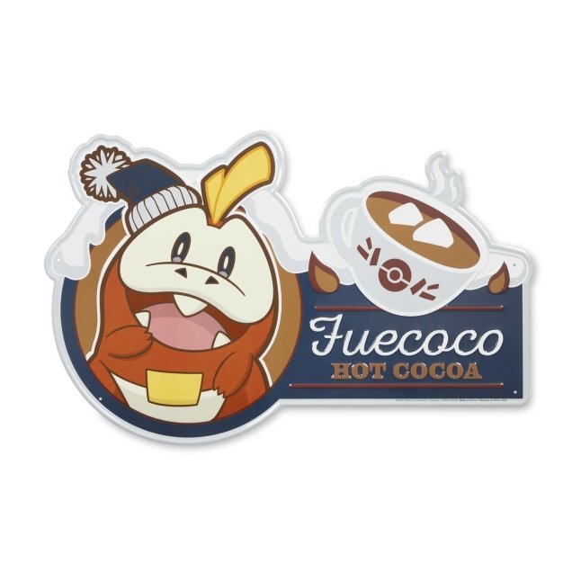 Fuecoco Pokémon Holiday Metal Sign