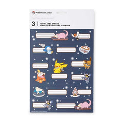 Pokémon Holiday Gift Labels (3 Sheets)