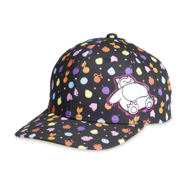 Snorlax Black Baseball Hat (One Size-Adult)