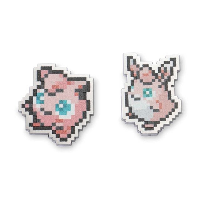 Jigglypuff & Wigglytuff Pokémon Pixel Pins (2-Pack)