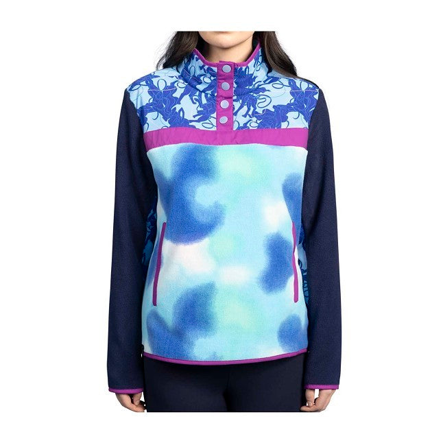 Suicune Pokémon Fleece Quarter-Snap Pullover Jacket - Women
