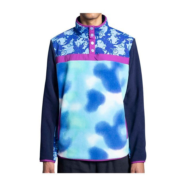 Suicune Pokémon Fleece Quarter-Snap Pullover Jacket - Men