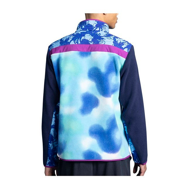Suicune Pokémon Fleece Quarter-Snap Pullover Jacket - Men