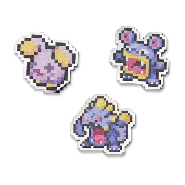 Whismur, Loudred & Exploud Pokémon Pixel Pins (3-Pack)