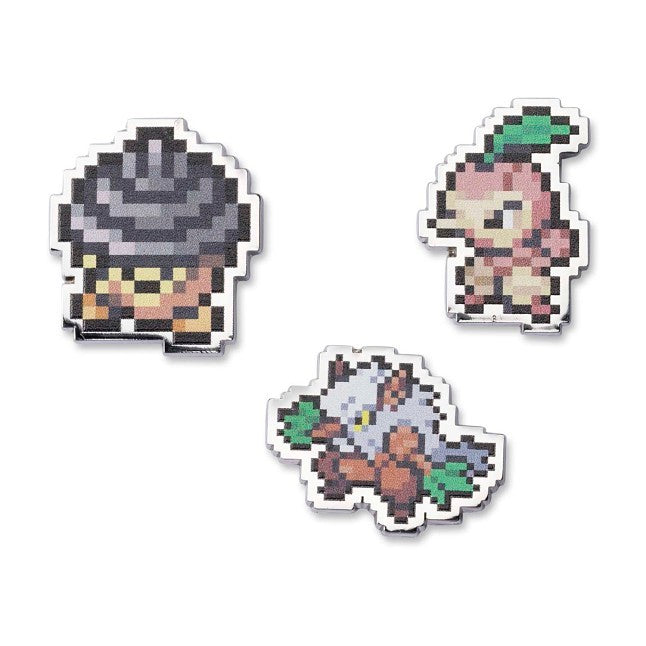 Seedot, Nuzleaf & Shiftry Pokémon Pixel Pins (3-Pack)