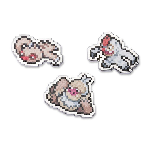 Slakoth, Vigoroth & Slaking Pokémon Pixel Pins (3-Pack)