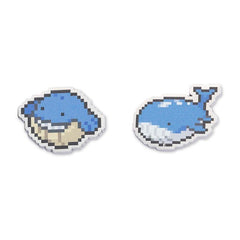 Wailmer & Wailord Pokémon Pixel Pins (2-Pack)
