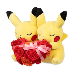 Paired Pikachu Celebrations: Sweetheart Pikachu Plush - 8 In.