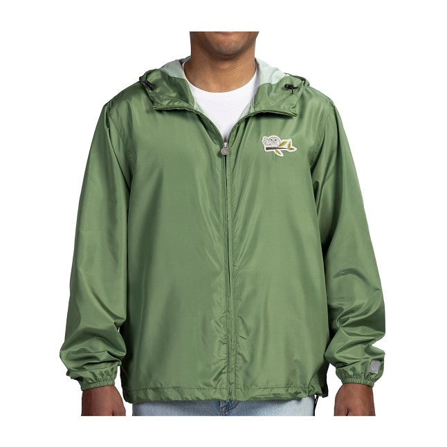 Rowlet Pokémon Lounge Green Lightweight Hooded Jacket - Adult