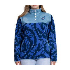 Poliwag Blue Quarter-Snap Pullover Jacket
