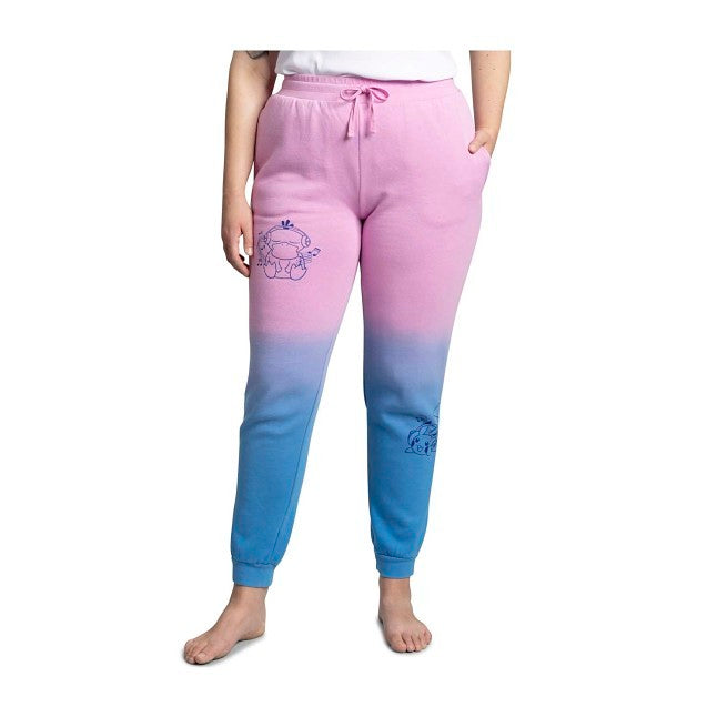 Analog Beats Lo-Fi Loungewear Pink & Blue Jogger Pants – Women