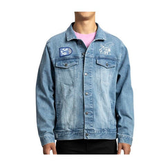 Analog Beats Lo-Fi Loungewear Blue Denim Jacket - Adult