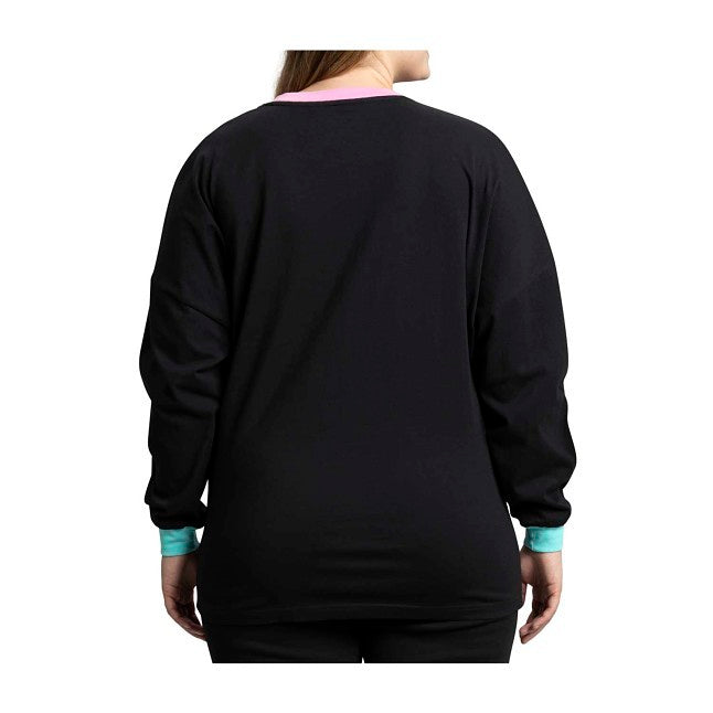 Porygon Nights Lo-Fi Loungewear Black Long-Sleeve Jersey – Women
