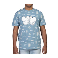 Tandemaus Maushold Household Blue Allover-Print T-Shirt - Adult
