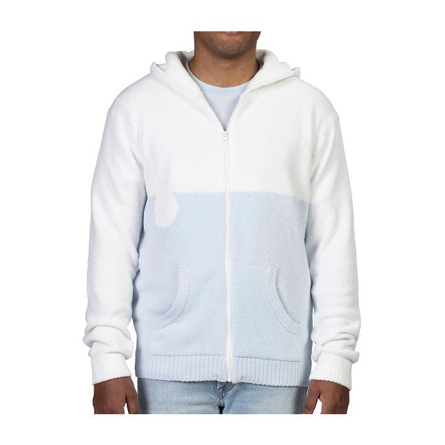 Maushold Household White & Blue Zip-Up Hoodie - Adult