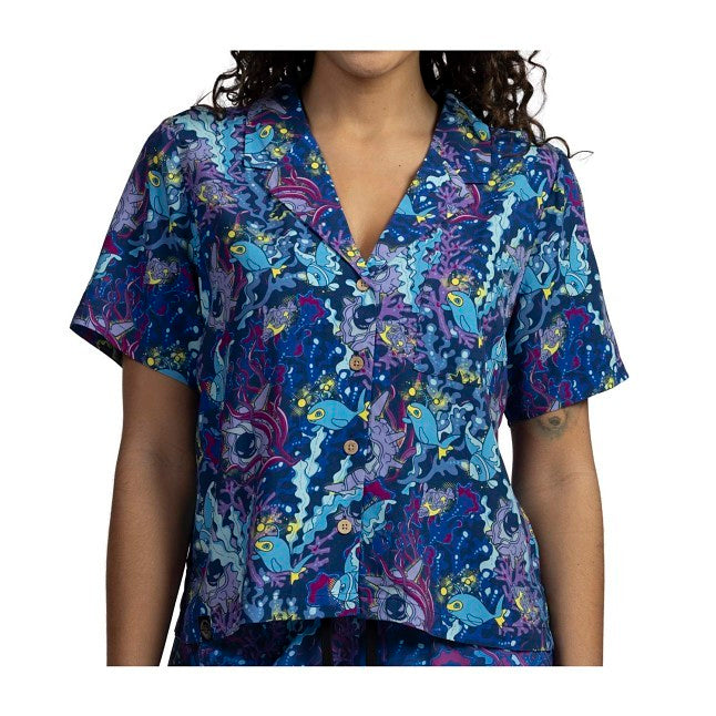Lumineon & Friends Pokémon Tropical Button-Up Shirt - Women