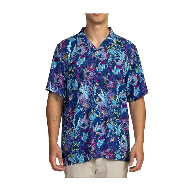 Lumineon & Friends Pokémon Tropical Button-Up Shirt - Adult