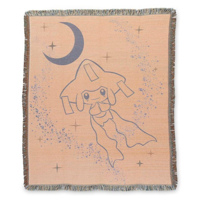 Jirachi Sleep Teal Jacquard Throw Blanket