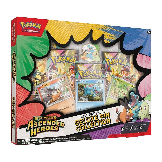 Pokémon TCG: Mega Evolution-Ascended Heroes First Partners Deluxe Pin Collection