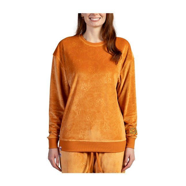 Pumpkin Pikachu Orange Long-Sleeve Sleep Shirt - Adult
