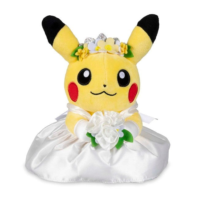 Pikachu Wedding: Wedding Dress Pikachu (Female) Plush - 8 In.