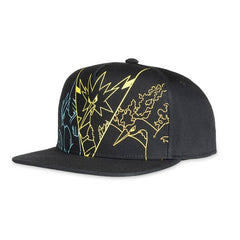 Articuno, Zapdos & Moltres Black Flat-Bill Hat (One Size-Adult)