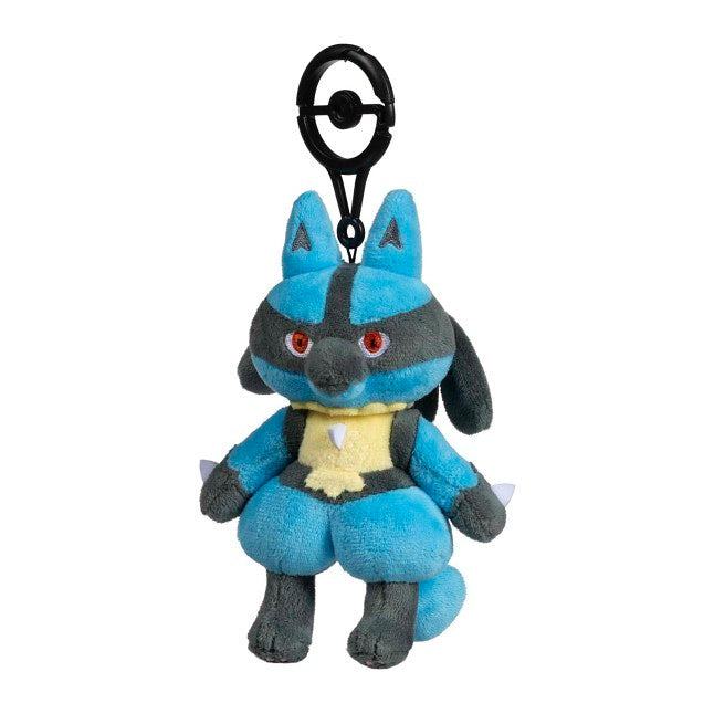 Lucario Practice Makes Perfect Posable Plush Key Chain