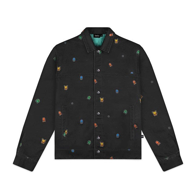 Pokémon × Dolly Noire: Pixel First Partner Pokémon Loose Denim Jacket - Adult