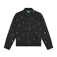 Pokémon × Dolly Noire: Pixel First Partner Pokémon Loose Denim Jacket - Adult