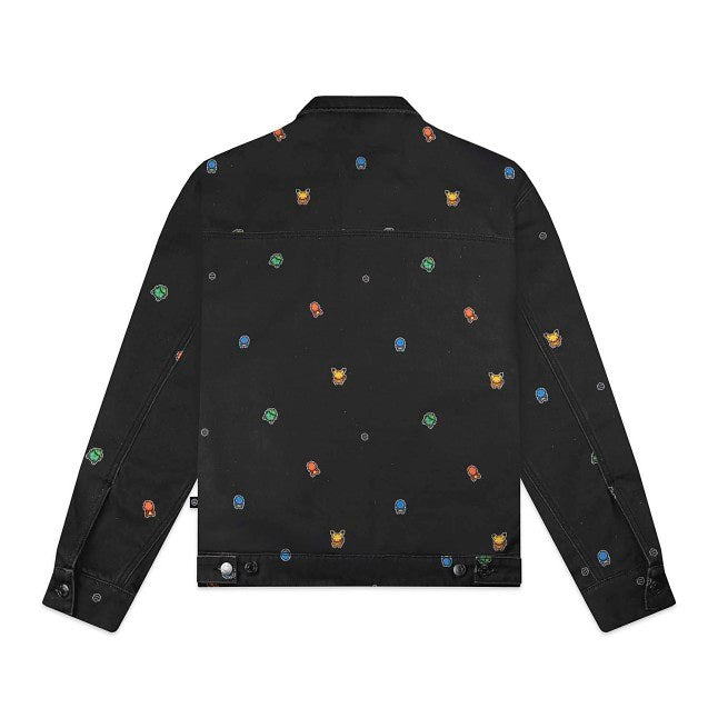 Pokémon × Dolly Noire: Pixel First Partner Pokémon Loose Denim Jacket - Adult