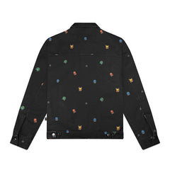 Pokémon × Dolly Noire: Pixel First Partner Pokémon Loose Denim Jacket - Adult