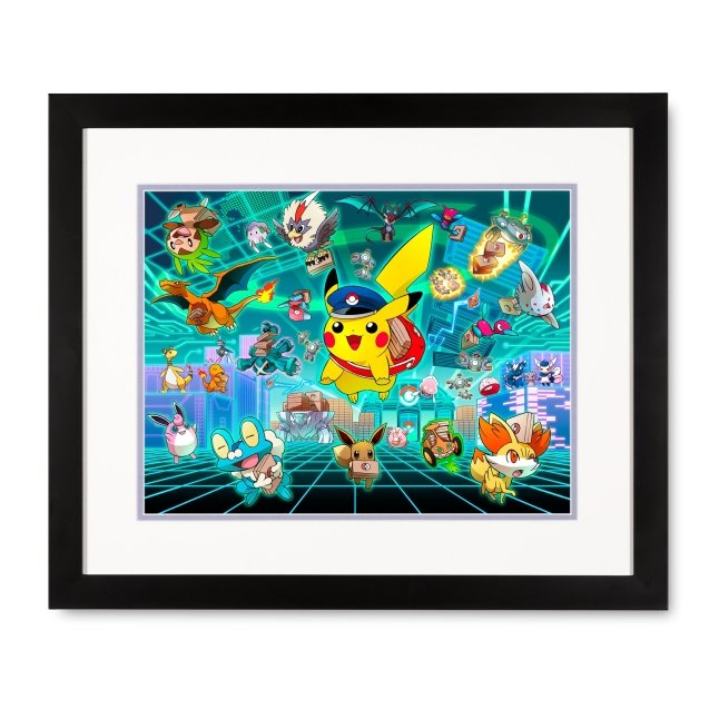 Special Delivery Pikachu Framed Art Print