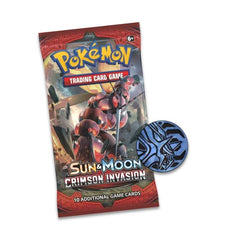 Pokémon TCG: Sun & Moon-Crimson Invasion 3 Booster Packs, Coin & Lucario Promo Card