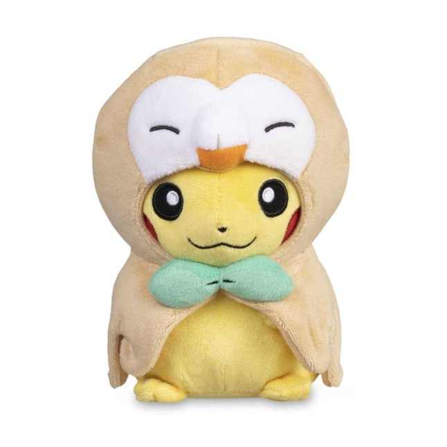 Rowlet Cape Pikachu Poké Plush - 7 In.