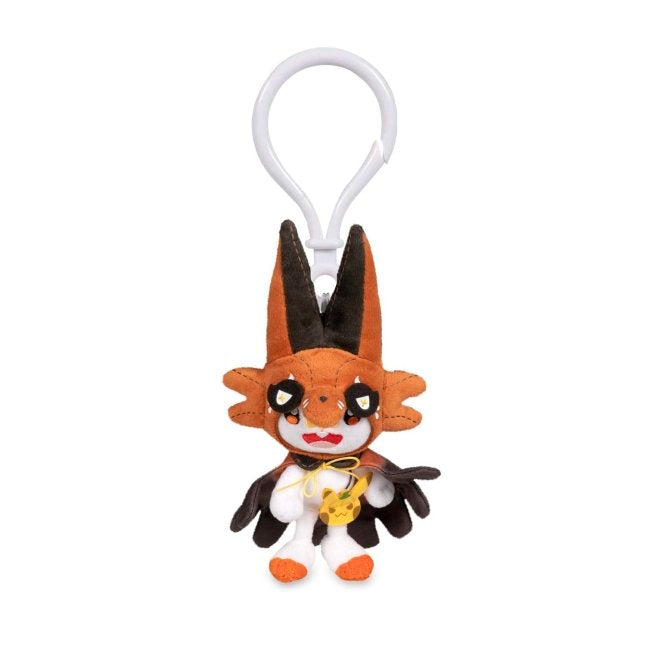 Scorbunny Pokémon Pumpkin Party Poké Plush Key Chain