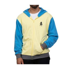 Lucario Themed French Terry Zip-Up Hoodie - Adult