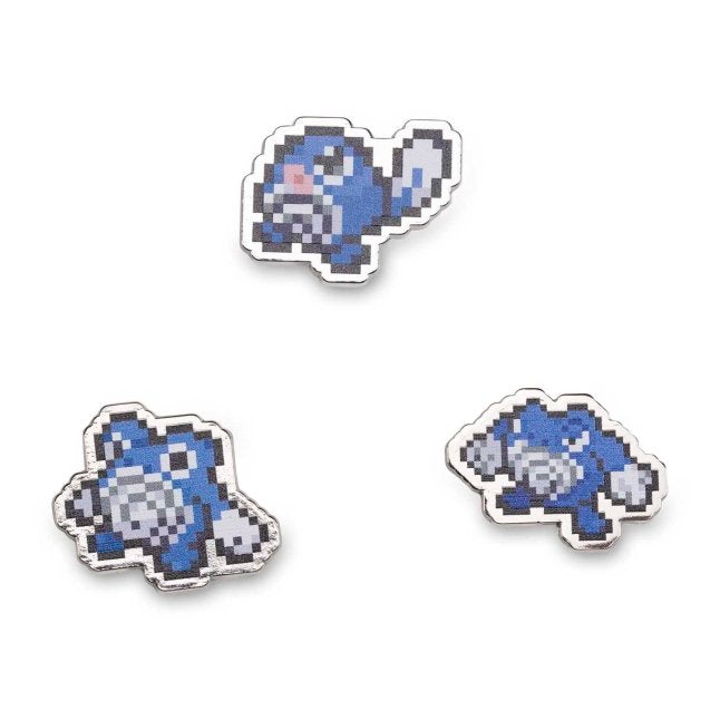 Poliwag, Poliwhirl & Poliwrath Pokémon Pixel Pins (3-Pack)