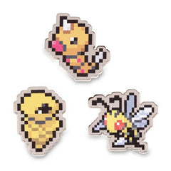 Weedle, Kakuna & Beedrill Pokémon Pixel Pins (3-Pack)