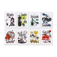 Pokémon Region Tour Postcards (8-Pack)