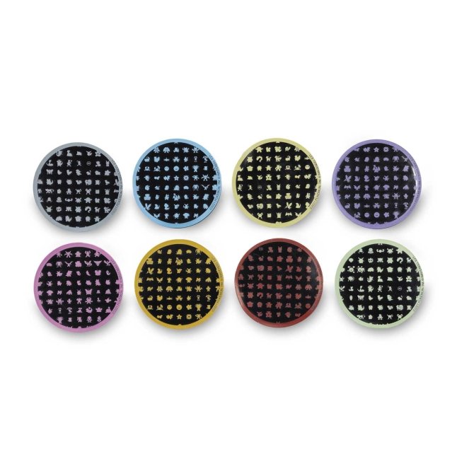 Kanto Gym Badge Coasters (8-Pack)