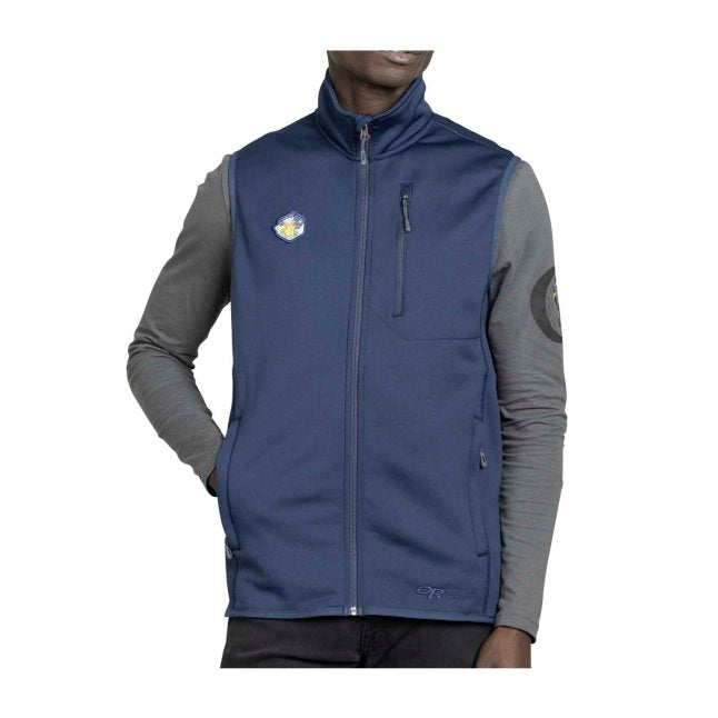 Outdoors with Pokémon Middle Fork Dark Blue Fleece Zip-Up Vest by Outdoor Research - Men