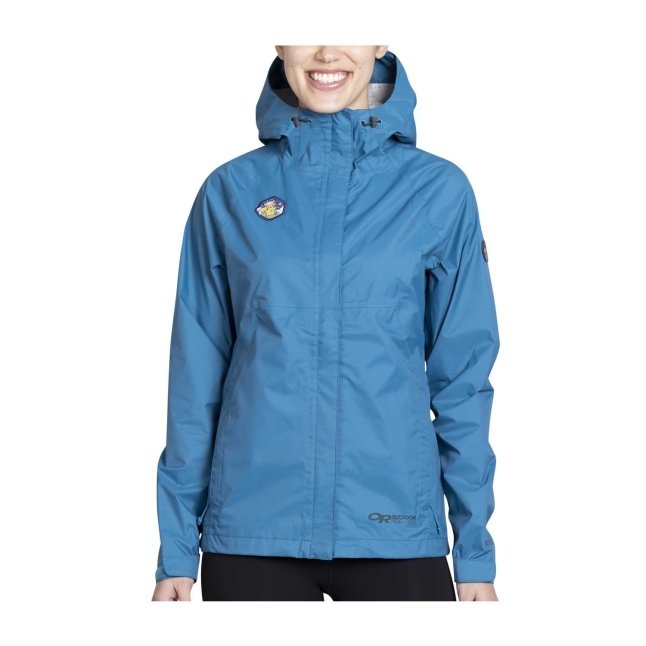 Outdoors with Pokémon Apollo Blue Rain Jacket by Outdoor Research - Women