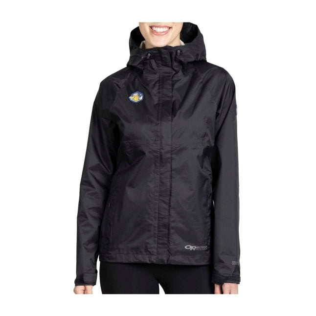 Outdoors with Pokémon Apollo Black Rain Jacket by Outdoor Research - Women