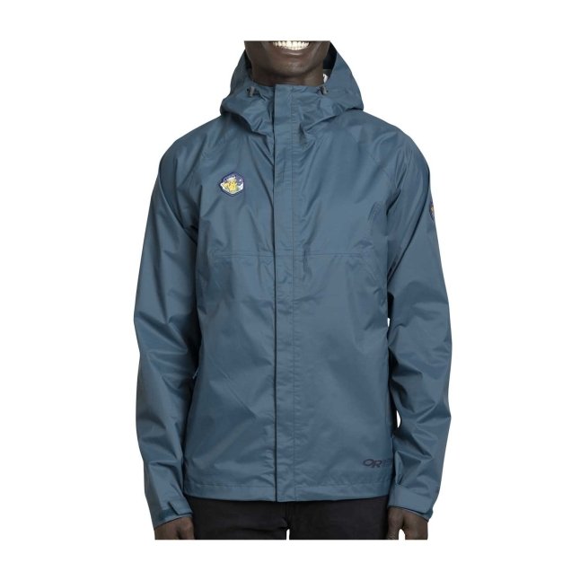 Outdoors with Pokémon Apollo Blue Rain Jacket by Outdoor Research - Men